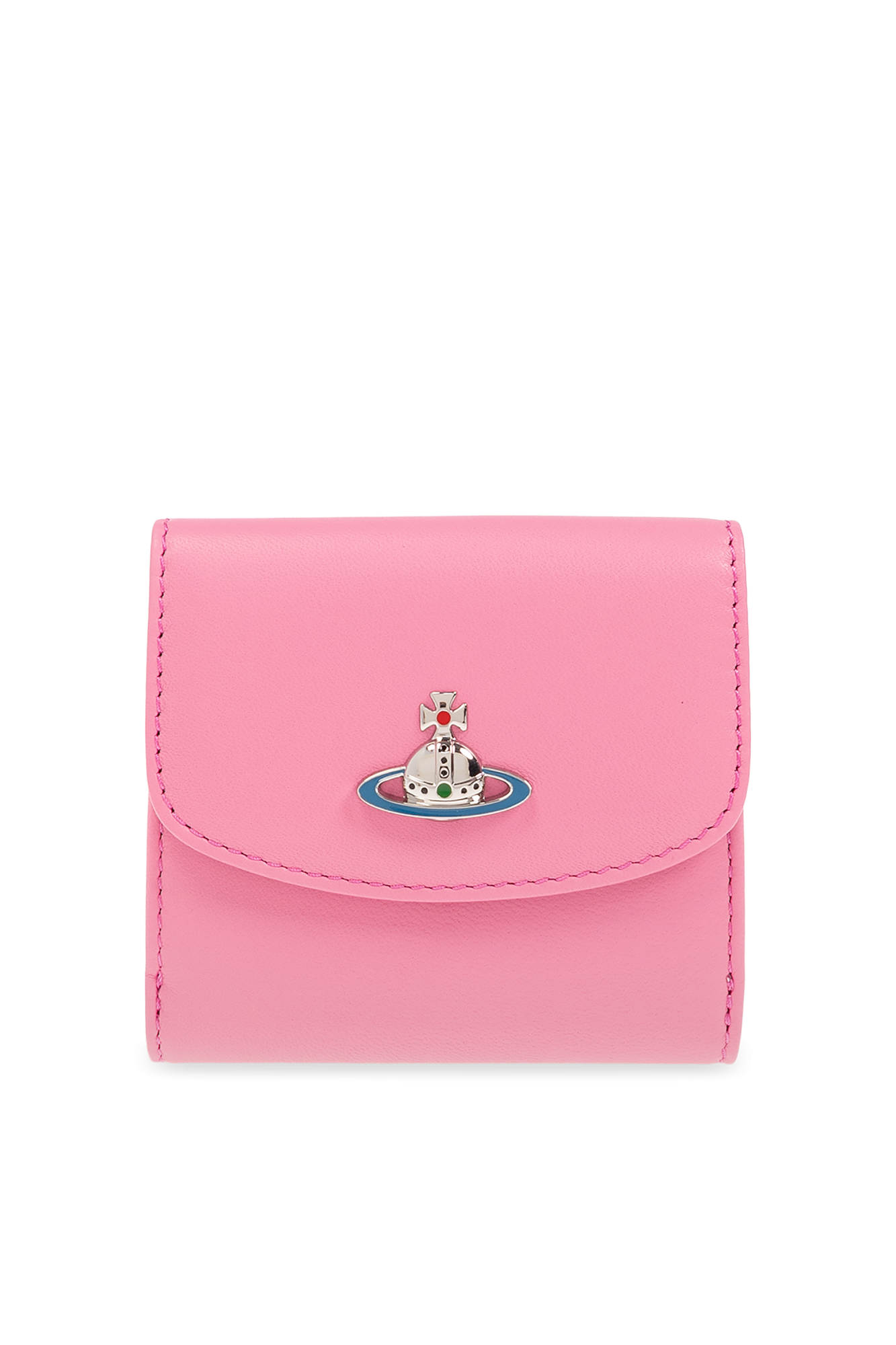 Pink Leather wallet with logo Vivienne Westwood - Vitkac Canada